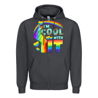 Smoke Lgbtq İ'm Cool With İt Zipper Hoodie - BundleAndBundleShop