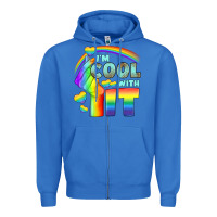 True Royal Lgbtq İ'm Cool With İt Zipper Hoodie - BundleAndBundleShop