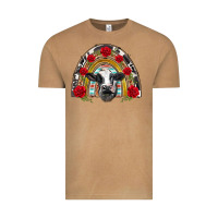Vintage Camel black and white baby cow floral rose rainbow Vintage Tee - BarkalooDesign