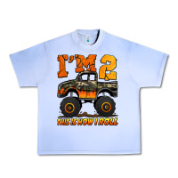 Grape Ice i'm two this is how i roll monster truck birthday Urban Heavy Tee - Jasminsmagicworld