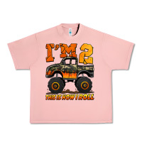 I'm Two This Is How I Roll Monster Truck Birthday Urban Heavy Tee | Teevron