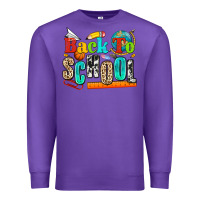 Purple back to school Premium Sweatshirt - NancyCooperArtShop