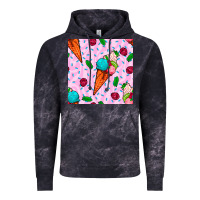 Cloud Black ice cream seamless pattern Vintage Hoodie - BundleAndBundleShop