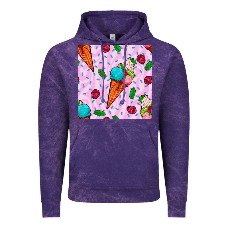 Ice Cream Seamless Pattern Vintage Hoodie by BundleAndBundleShop | Teevron