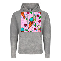 Cloud Rock ice cream seamless pattern Vintage Hoodie - BundleAndBundleShop