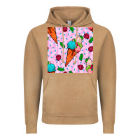 Vintage Camel ice cream seamless pattern Vintage Hoodie - BundleAndBundleShop
