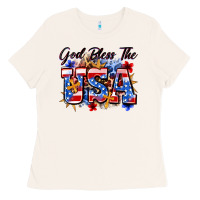 Bone god bless the usa Ladies Tee - Zillion Design Studio