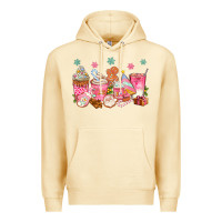 Pina Colada Pink gingerbread coffee cups Premium Hoodie - texasbilliewilder
