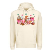 Tofu Pink gingerbread coffee cups Premium Hoodie - texasbilliewilder