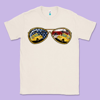 Bus Driver American Sunglasses Classic Tee Designed By Jasminsmagicworld