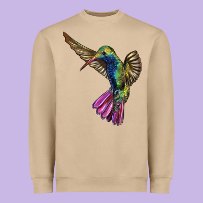 Broad Billed Hummingbird Heavyweight Sweatshirt Designed By Lillyallendesigns