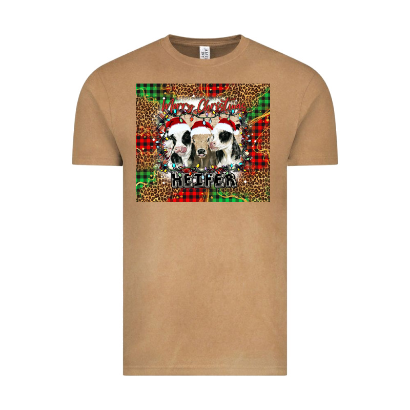 Merry Christmas Heifer Vintage Tee by Jasminsmagicworld | Teevron