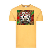 Vintage Mustard merry Christmas heifer Vintage Tee - Jasminsmagicworld