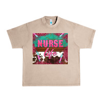 French Oak western nurse life needle Urban Heavy Tee - BarkalooDesign