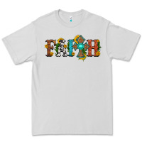 Dove Grey faith with cross and sunflower Premium Tee - HRA Design Shop