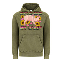 Vintage Olive western don't go bacon my heart pig Vintage Hoodie - Artiststas