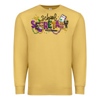 Antique Gold mardi gras school secretary Premium Sweatshirt - texasbilliewilder