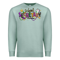 Seafoam mardi gras school secretary Premium Sweatshirt - texasbilliewilder