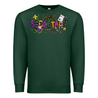 Sports Green mardi gras school secretary Premium Sweatshirt - texasbilliewilder