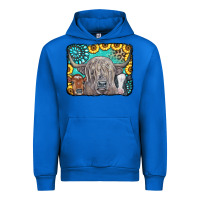 Cobalt Cows Glitter Turquoise Leopard Sunflowers Urban Hoodie - CowCowDesign