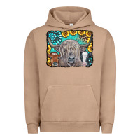 Pigment Burro Cows Glitter Turquoise Leopard Sunflowers Urban Hoodie - CowCowDesign