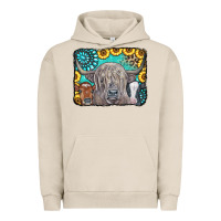 Pigment French Oak Cows Glitter Turquoise Leopard Sunflowers Urban Hoodie - CowCowDesign