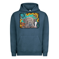 Pigment Midnight Navy Cows Glitter Turquoise Leopard Sunflowers Urban Hoodie - CowCowDesign