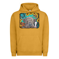Pigment Peanut Butter Cows Glitter Turquoise Leopard Sunflowers Urban Hoodie - CowCowDesign