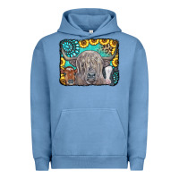 Pigment Pebble Blue Cows Glitter Turquoise Leopard Sunflowers Urban Hoodie - CowCowDesign