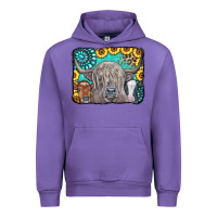 Tulip Cows Glitter Turquoise Leopard Sunflowers Urban Hoodie - CowCowDesign