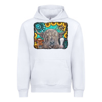 White Cows Glitter Turquoise Leopard Sunflowers Urban Hoodie - CowCowDesign