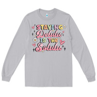 Moon Dust staying delulu is the solulu Long Sleeve Tee - MaliasSmallBusiness