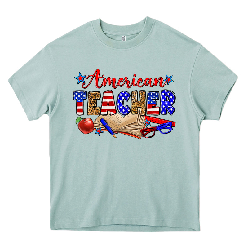American Teacher Heavy Core Tee by Zillion Design Studio | Teevron