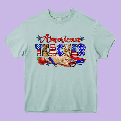 American Teacher Heavy Core Tee Designed By Zillion Design Studio