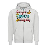 Dove Grey Prayer Changes Everything Zipper Hoodie - BundleAndBundleShop