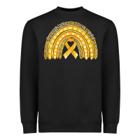 Childhood Cancer Awareness Rainbow (1) Heavyweight Sweatshirt | Teevron