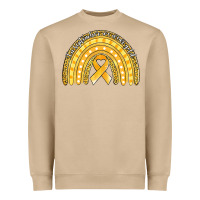 Mushroom childhood cancer awareness rainbow (1) Heavyweight Sweatshirt - Jasminsmagicworld