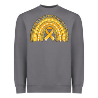Storm childhood cancer awareness rainbow (1) Heavyweight Sweatshirt - Jasminsmagicworld