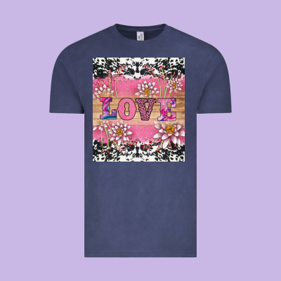 V.d Love And Lotus Tumbler Vintage Tee Designed By Adodesignshop