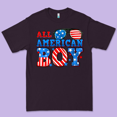 All American Boy Premium Tee Designed By Neo Western