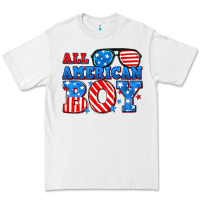 White All American boy Premium Tee - Neo Western