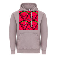 Vintage Zinc Watermelon Slices Seamless Pattern Vintage Hoodie - BundleAndBundleShop