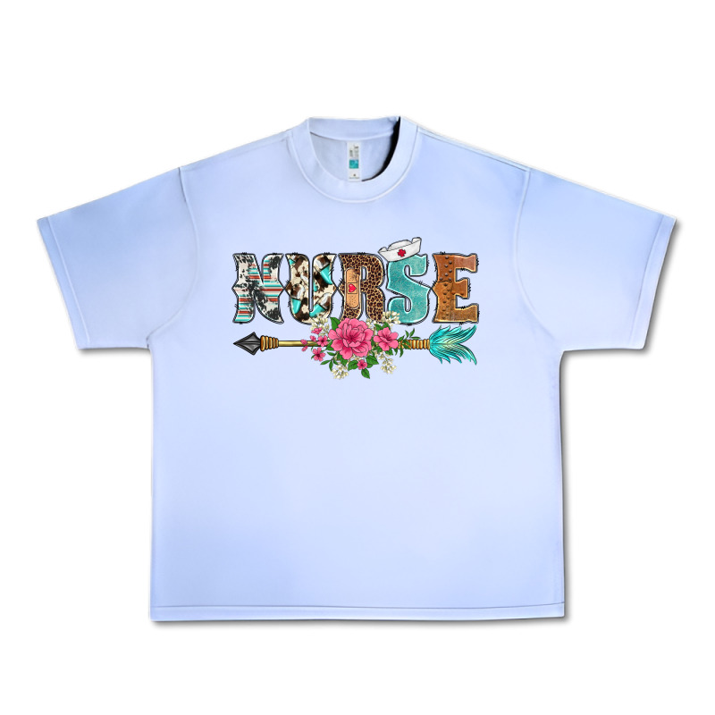 Western Nurse Arrow Floral Urban Heavy Tee by BarkalooDesign | Teevron