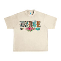 Sandshell western nurse arrow floral Urban Heavy Tee - BarkalooDesign