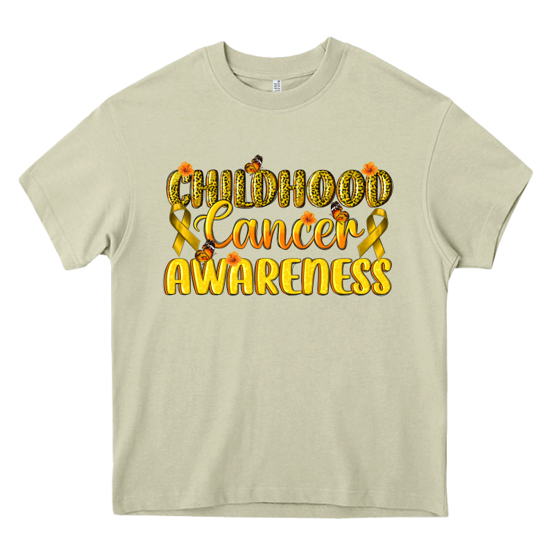 Childhood Cancer Awareness Heavy Core Tee by texasbilliewilder | Teevron