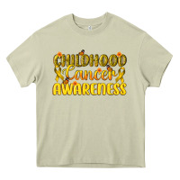Mossy Childhood Cancer Awareness Heavy Core Tee - texasbilliewilder