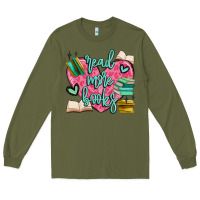 Army Green read more books Long Sleeve Tee - MaliasSmallBusiness