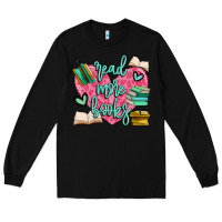 Black read more books Long Sleeve Tee - MaliasSmallBusiness