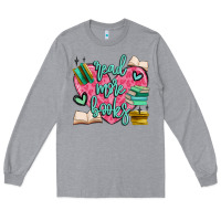 Heather Grey read more books Long Sleeve Tee - MaliasSmallBusiness
