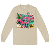 Mushroom read more books Long Sleeve Tee - MaliasSmallBusiness